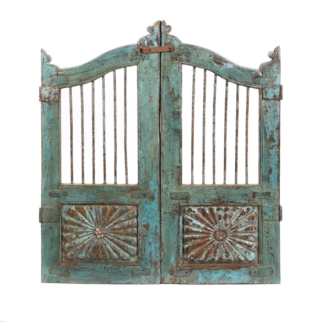 Teak Dog Gate From Gujarat - 19th Century | Indigo Antiques