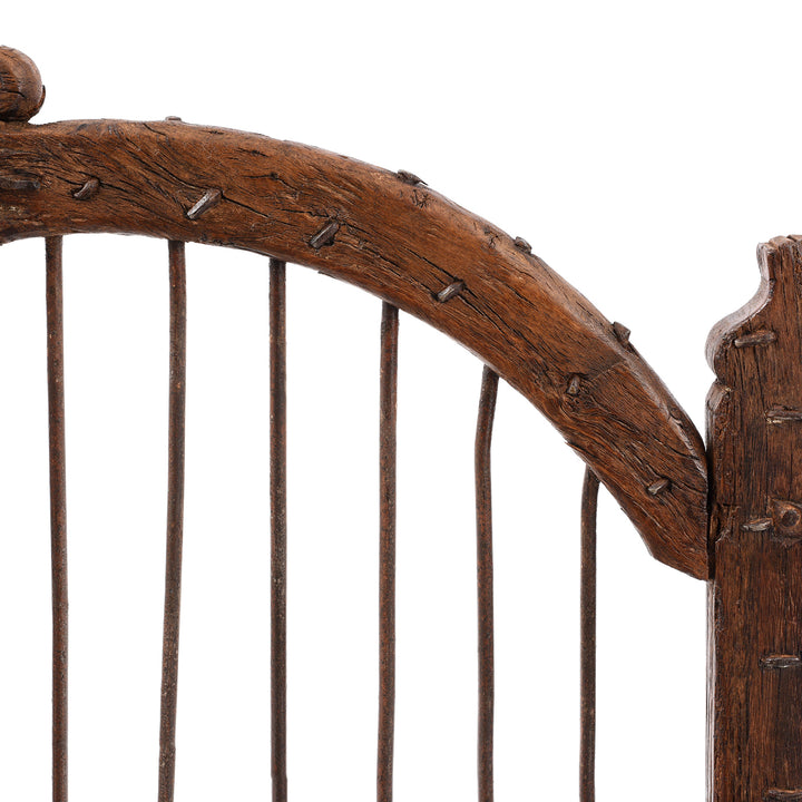 Detail From Back Of Antique Rosewood Jali Dog Gate From Gujarat| Indigo Antiques