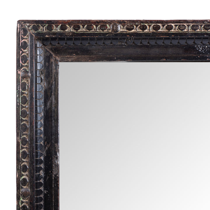 Corner Detail From Old Teak Mirror From Rajasthan | Indigo Antiques
