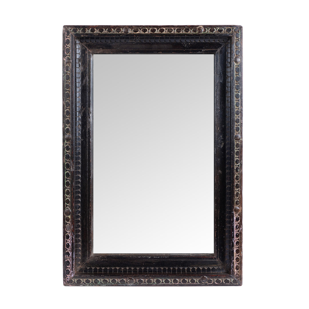 Old Teak Mirror From Rajasthan | Indigo Antiques