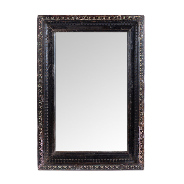 Old Teak Mirror From Rajasthan | Indigo Antiques
