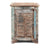 Reclaimed Teak Louvre Bedside Cabinets | Indigo Antiques