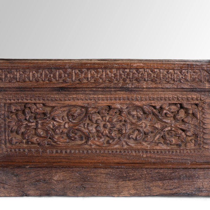 Detail From Antique Indian Window Mirror From Shekhawati | Indigo Antiques