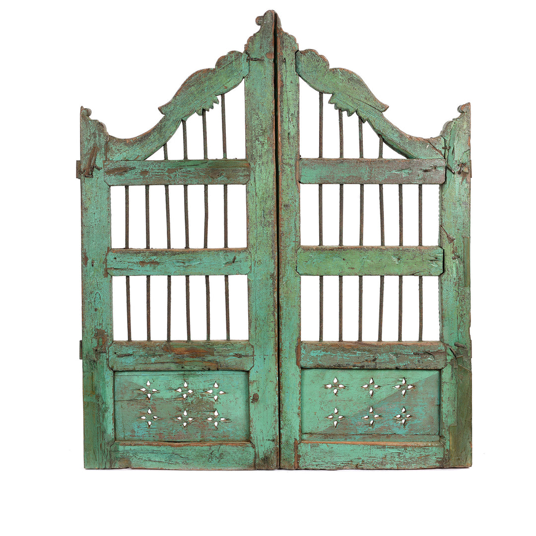 Back Of Teak Dog Gate From Gujarat - 19th Century | Indigo Antiques