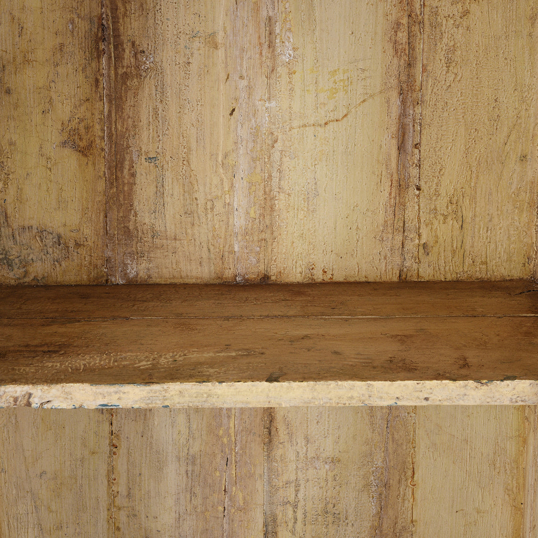 Detail From Antique Painted Teak House Shrine Side Cabinet From Gujarat | indigo Antiques