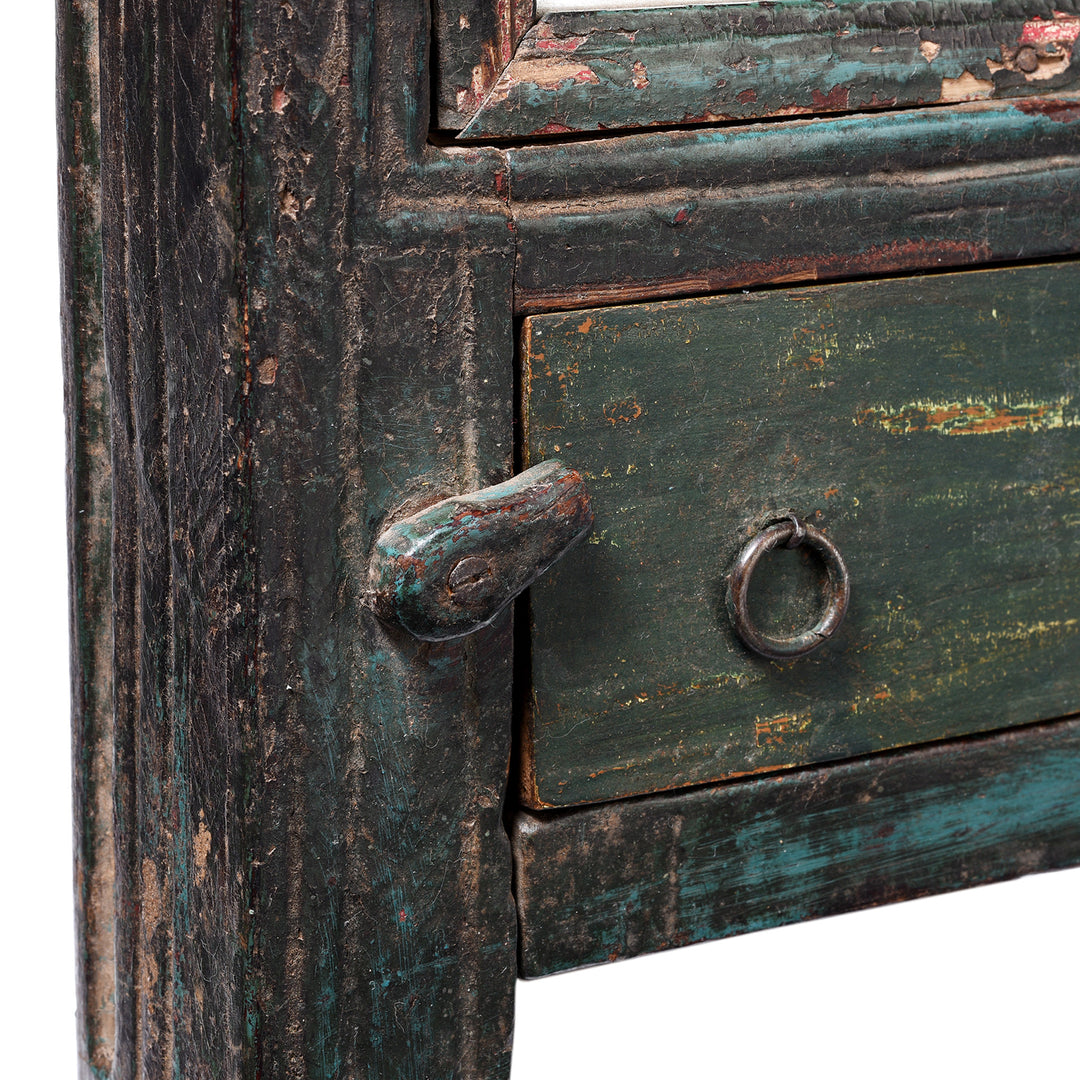 Antique Carved Teak Mirror From Banswara Region | Indigo Antiques