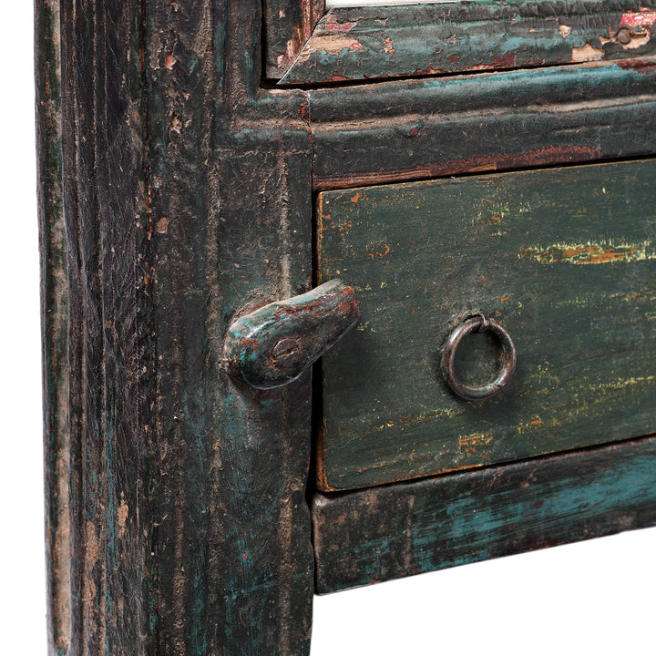 Antique Carved Teak Mirror From Banswara Region | Indigo Antiques