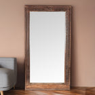 Indian Door Mirror From Shekhawati - 19th Century