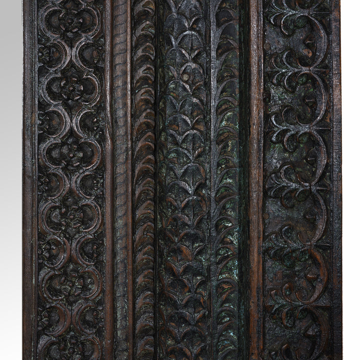 Carving Detail From Antique Indian Door Mirror From Andhra Pradesh | Indigo Antiques