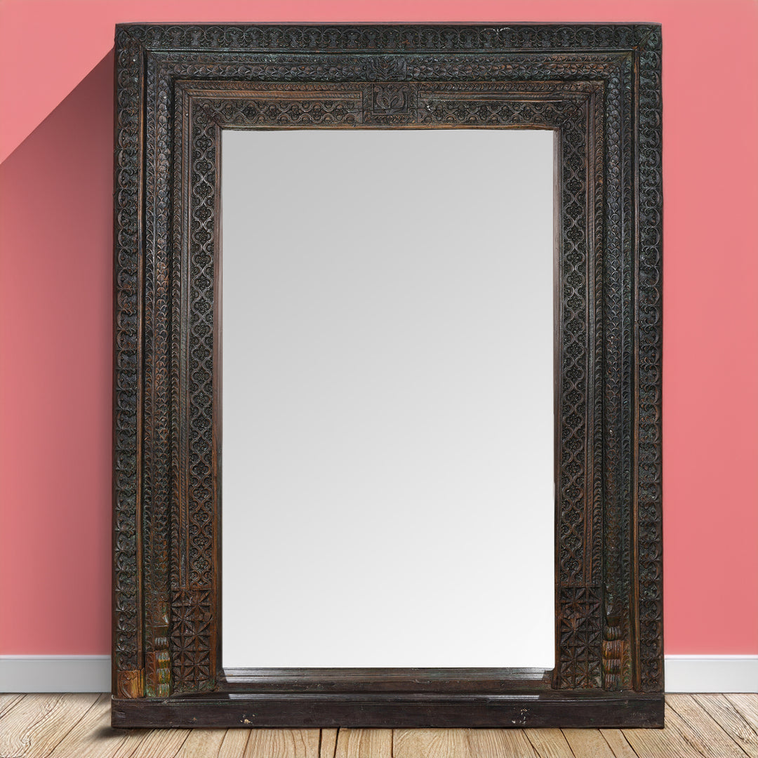 Antique Indian Door Mirror From Andhra Pradesh | Indigo Antiques