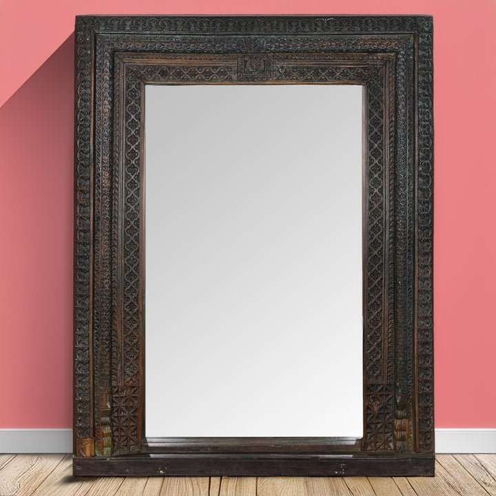 Antique Indian Door Mirror From Andhra Pradesh | Indigo Antiques