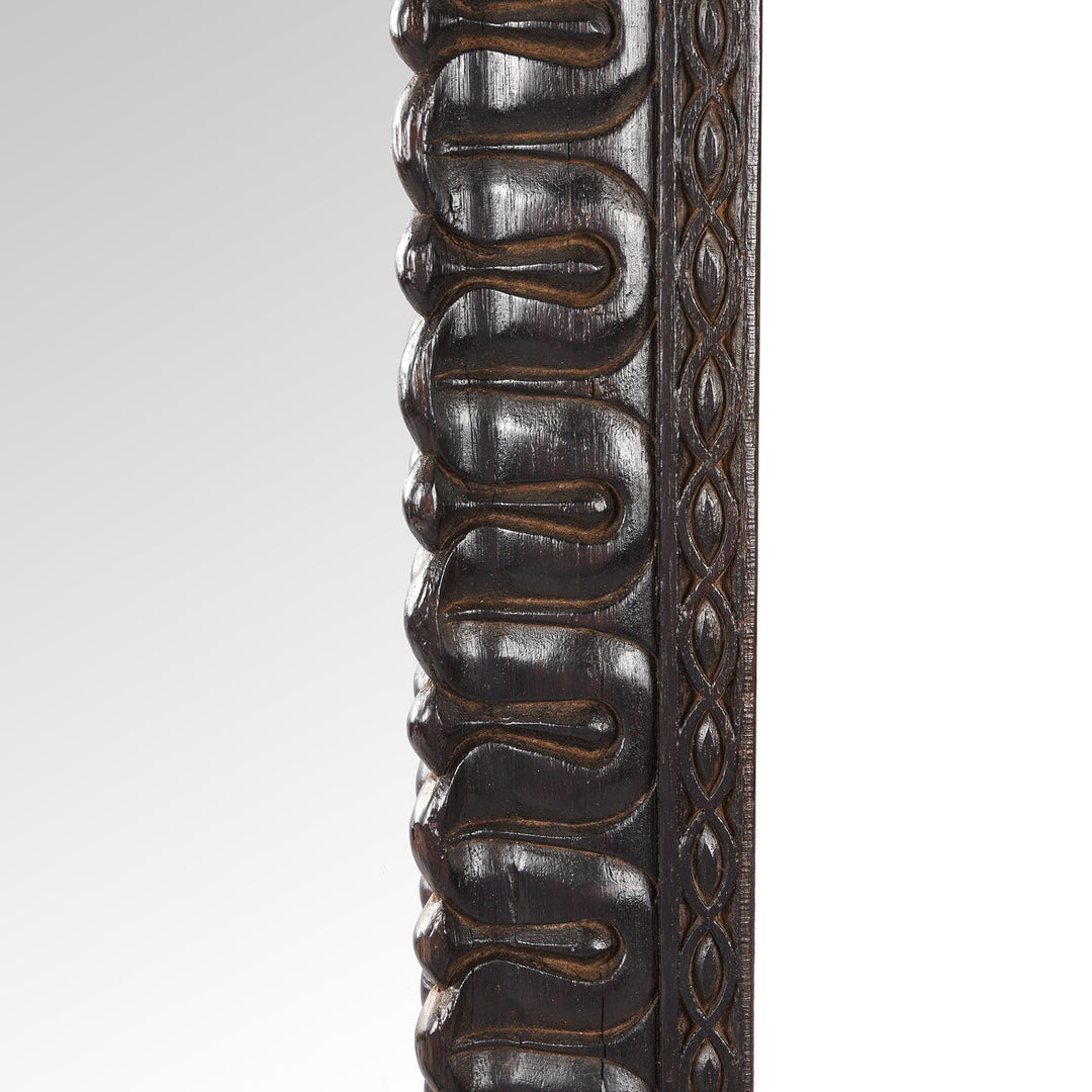 Detail From Old Carved Teak Window Mirror | Indigo Antiques