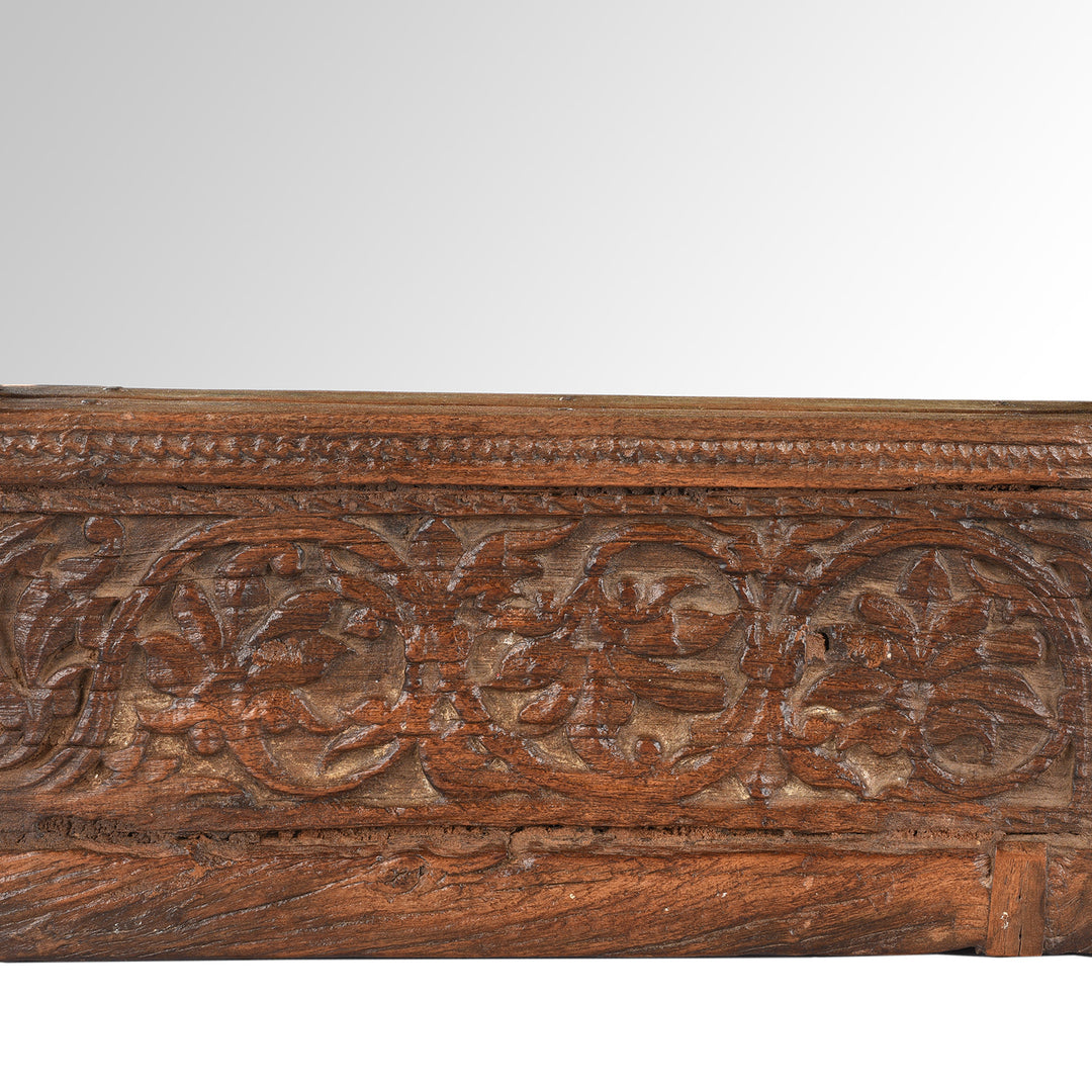 Detail From Antique Indian Window Mirror From Shekhawati | Indigo Antiques