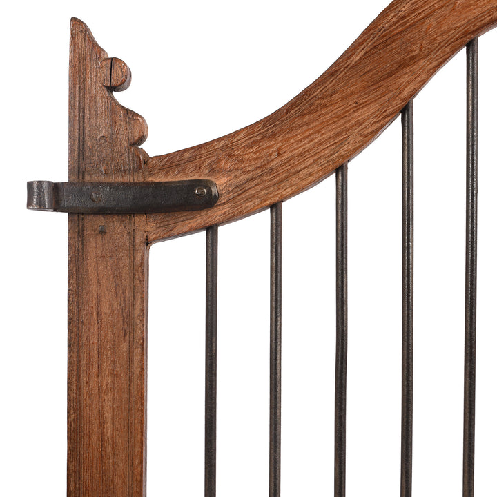 Corner Detail From Antique Teak Dog Gate From Gujarat - 19th Century | Indigo Antiques