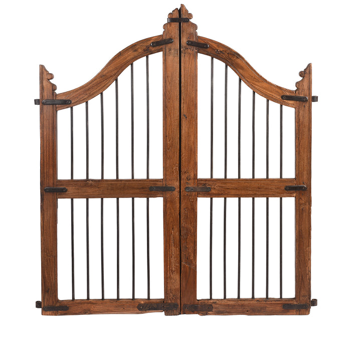 Back of Antique Teak Dog Gate From Gujarat - 19th Century | Indigo Antiques