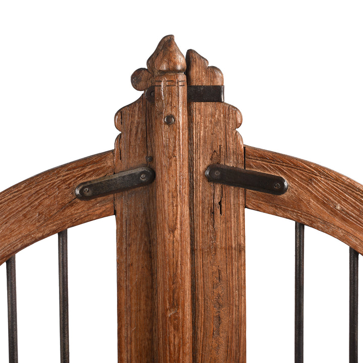 Detail From Antique Teak Dog Gate From Gujarat - 19th Century | Indigo Antiques