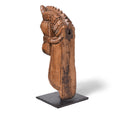 Carved Teak Horse Head Corbel On Stand - 19th Century
