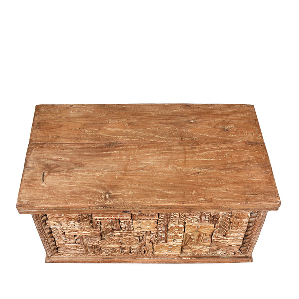 Indian Blanket Chest Made From Reclaimed Teak Indigo Antiques