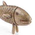 Vintage Painted Wooden Fish From Rajasthan