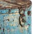 Antique Blue Painted Iron Grain Storage Bin From Rajasthan - Ca 1920 | Indigo Antiques
