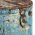 Antique Blue Painted Iron Grain Storage Bin From Rajasthan - Ca 1920 | Indigo Antiques