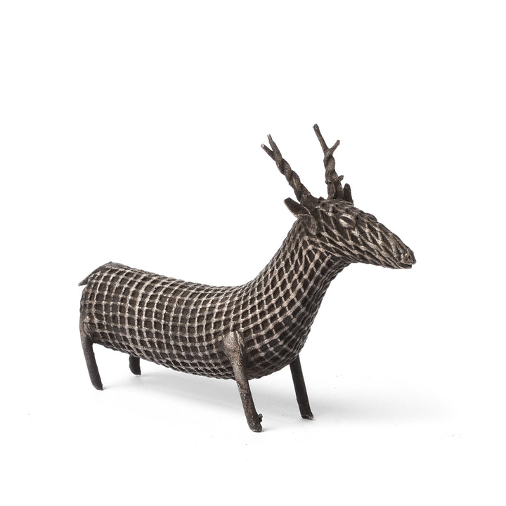 Antique Brass Gond Dhokra Deer From Central India | Indigo Antiques