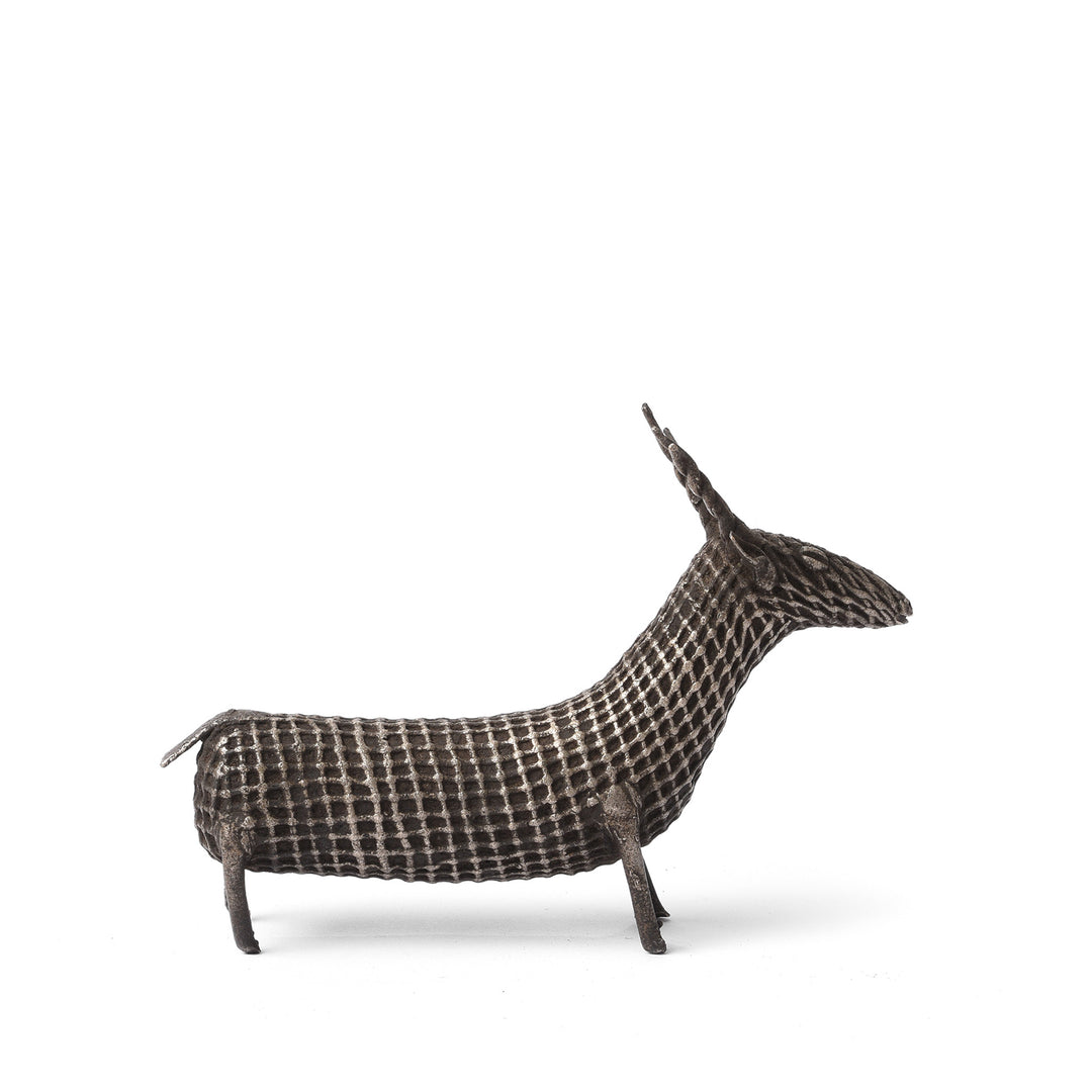 Antique Brass Gond Dhokra Deer From Central India | Indigo Antiques