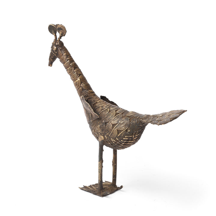 Antique Bronze Kondh Dhokra Tribal Peacock | Indigo Antiques