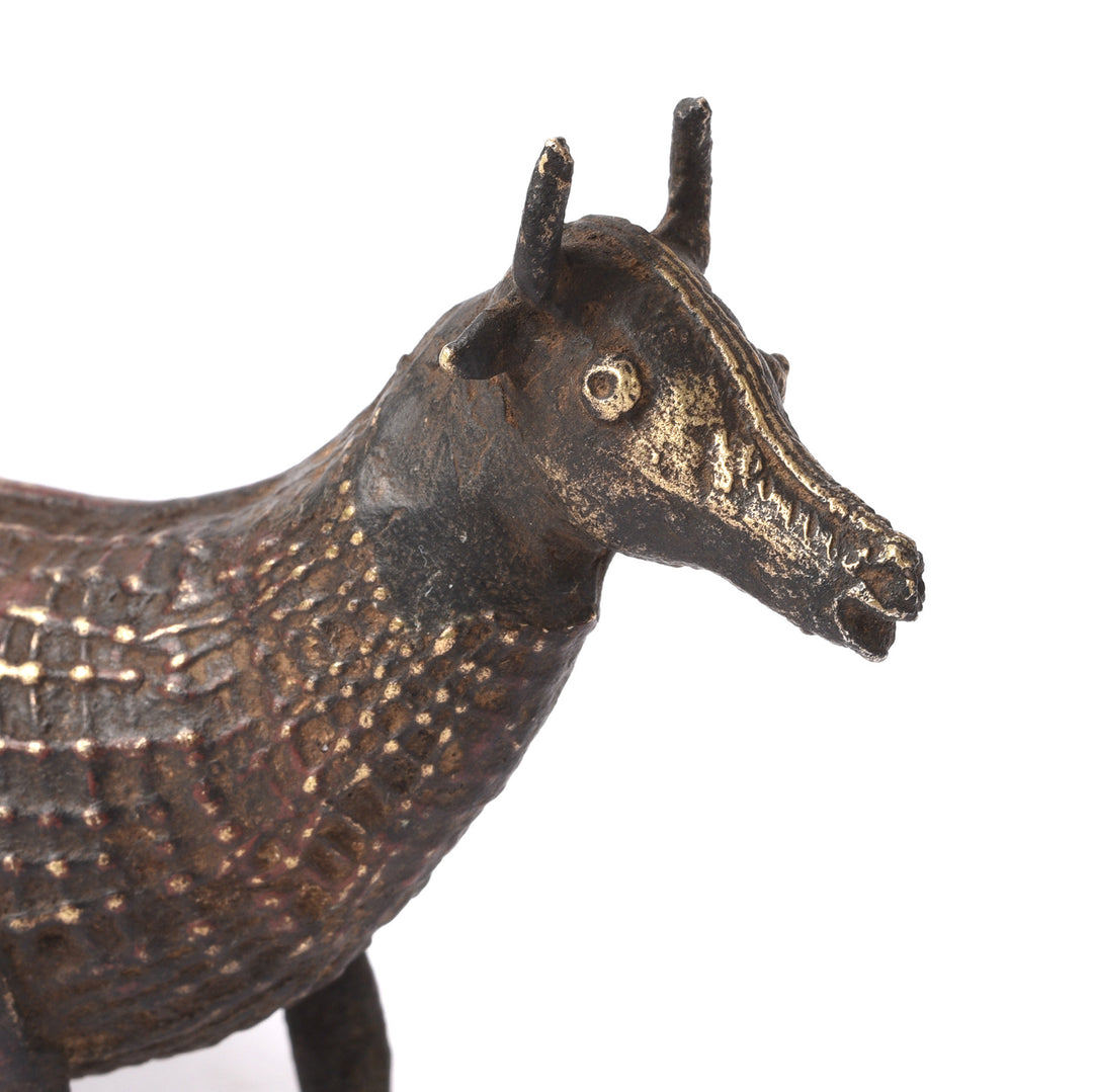 Antique Kondh Dhokra Bronze Zebu Bull From Orissa | Indigo Antiques