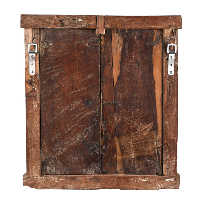 Back Of Antique Painted Radha Krishna Shutter From Bikaner | Indigo Antiques