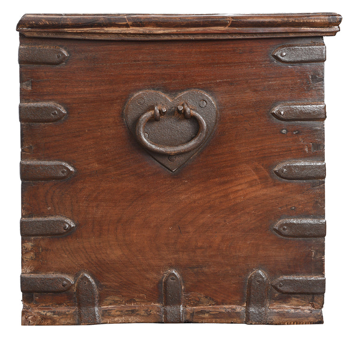 Handle Detail From Antique Indian Iron Bound Rosewood Chest From Kutch | Indigo Antiques