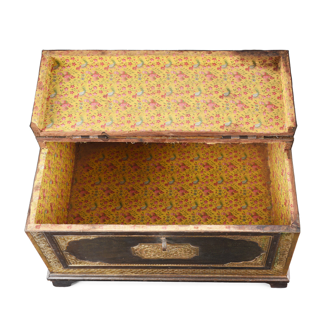 Interior Of Antique Indian Shekhawati Trousseau Box | Indigo Antiques