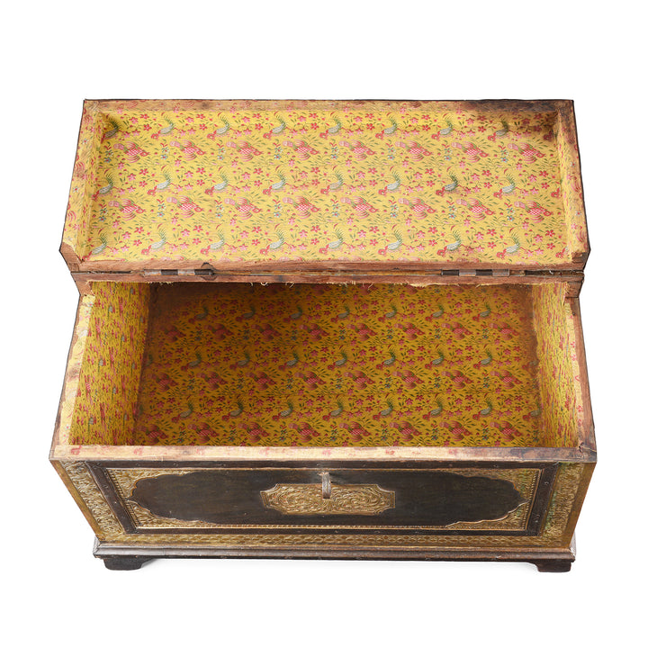 Interior Of Antique Indian Shekhawati Trousseau Box | Indigo Antiques