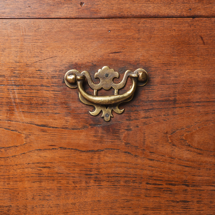 Handle Detail From Antique Brass Bound Burmese Military Chest | Indigo Antiques