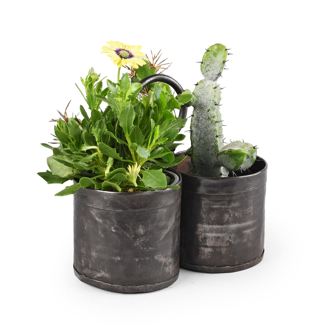 Tripple Vintage Iron Bottle Carrier | Indigo Antiques