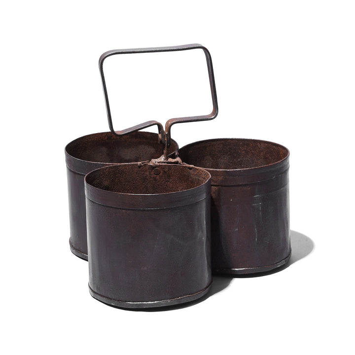 Tripple Way Vintage Iron Bottle Carrier | Indigo Antiques