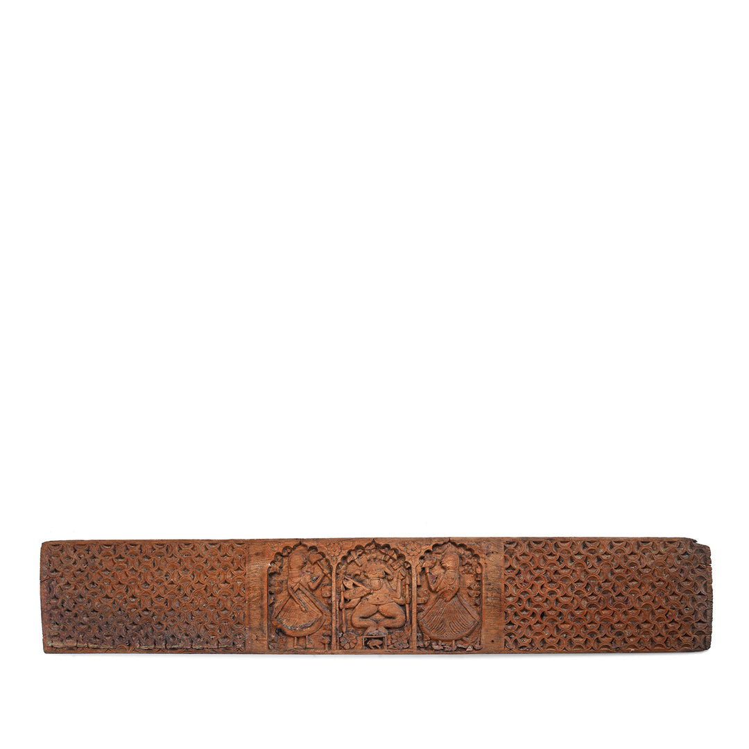 Antique Carved Indian Ganesh Lintel Panel  | Indigo Antiques