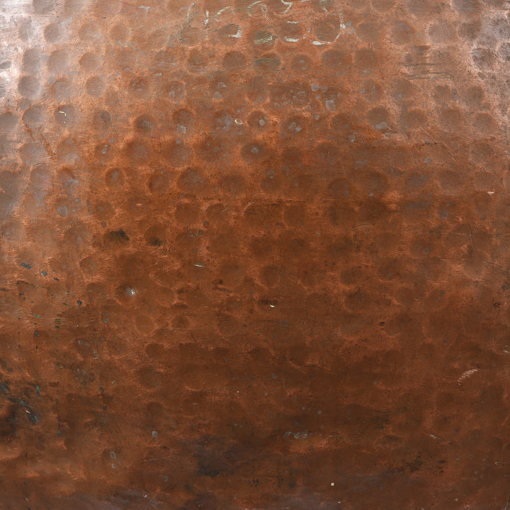 Beaten Texture Detail From Antique Copper Water Pot From Kerala  | Indigo Antiques