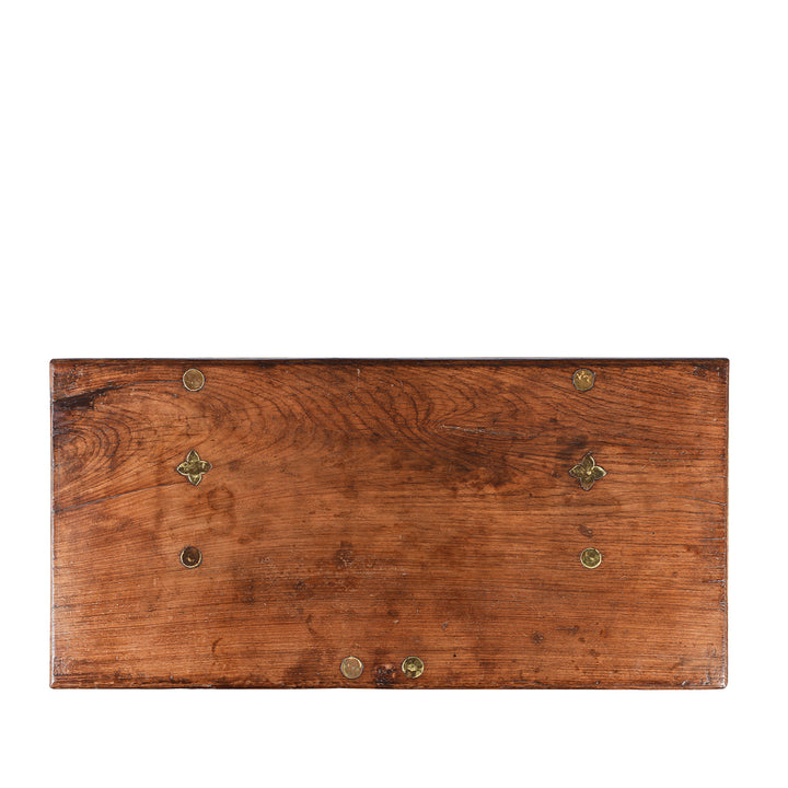 Top Down View Of Antique Carved Malabar Chest From Kutch | Indigo Antiques