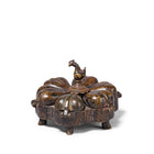 Brass Peacock Cosmetic Box From Rajasthan - 19th Century