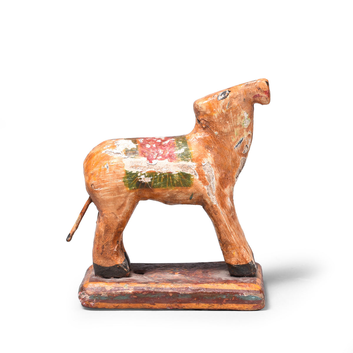 Vintage Painted Cow Toy From Gujarat | Indigo Antiques