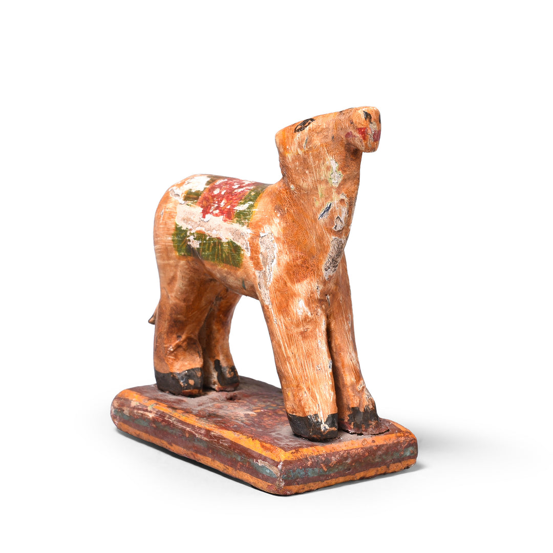 Vintage Painted Cow Toy From Gujarat | Indigo Antiques