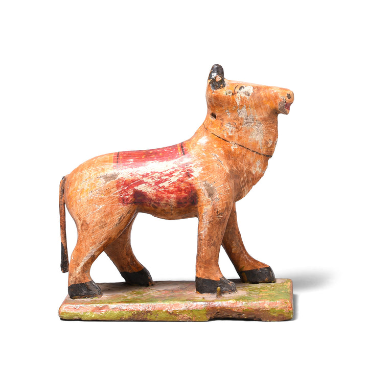 Vintage Painted Cow Toy From Gujarat | Indigo Antiques