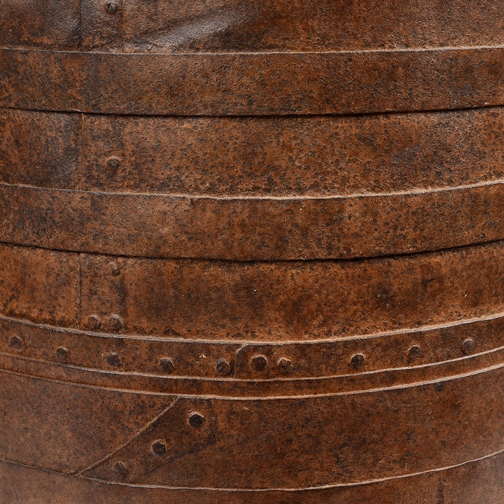Detail From Iron Grain Storage Bin From Kutch | Indigo Antiques