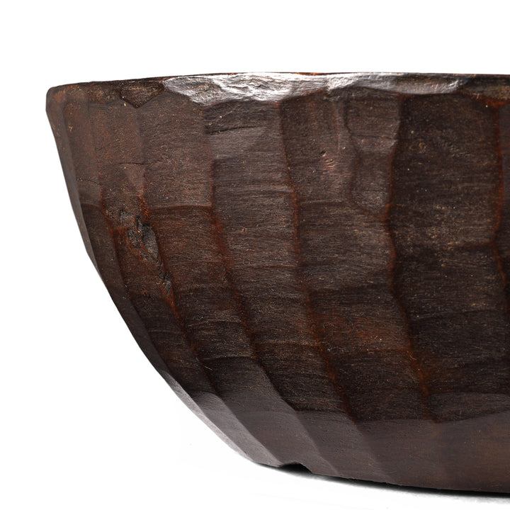 Antique Carved Indian Parath Bowl From Rajasthan | Indigo Antiques