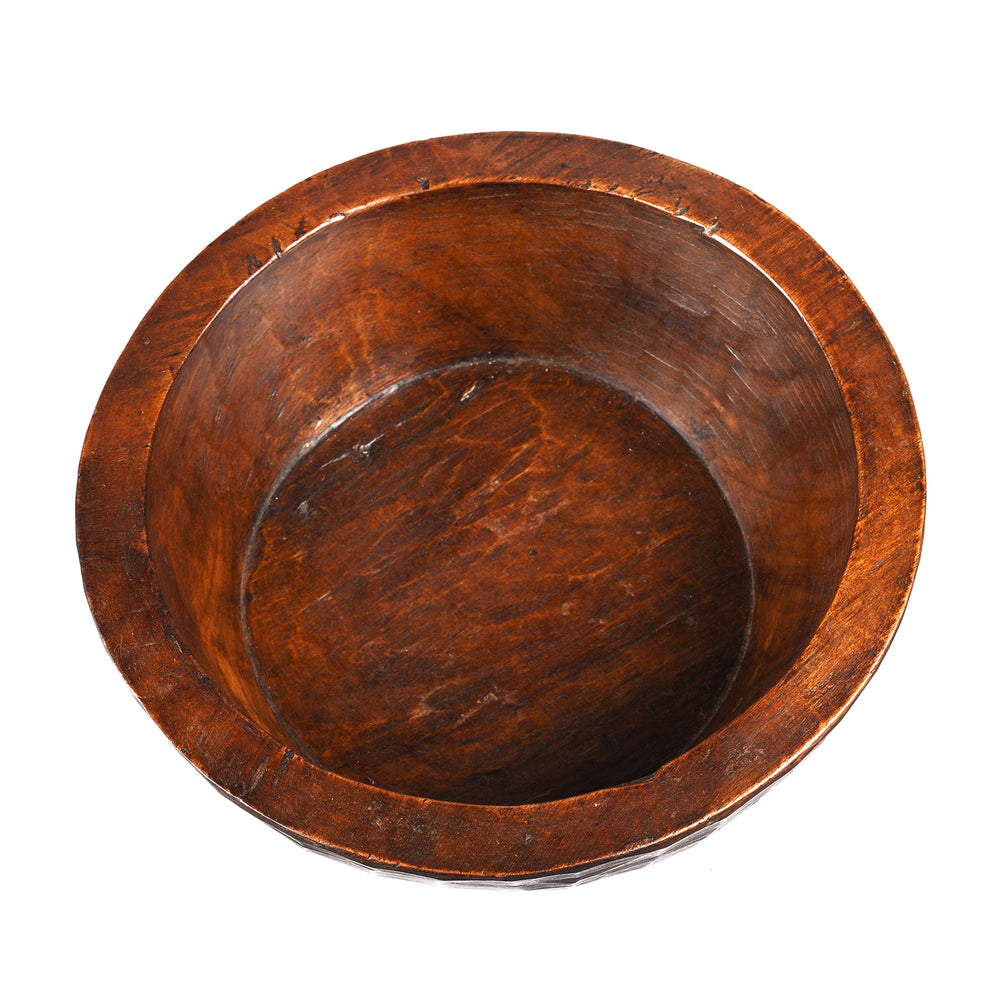 Antique Carved Indian Parath Bowl From Rajasthan | Indigo Antiques