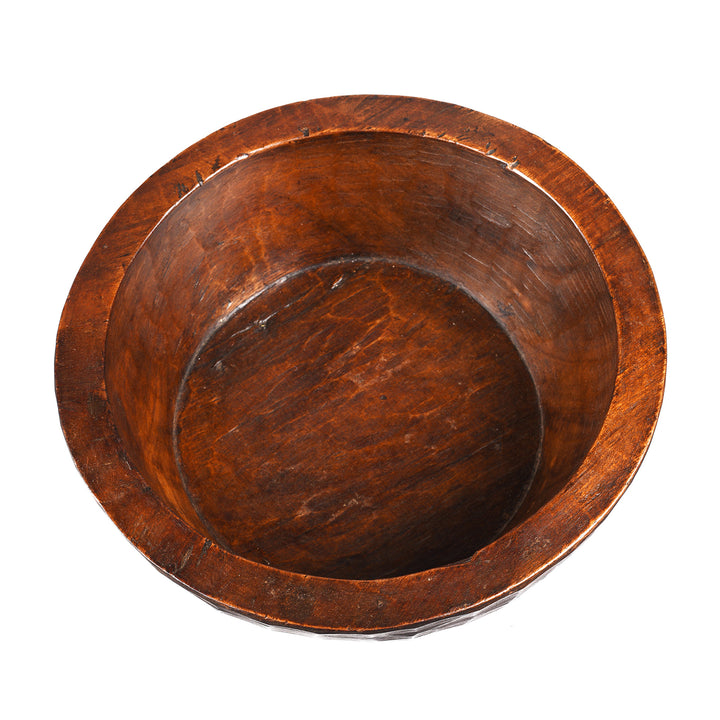 Antique Carved Indian Parath Bowl From Rajasthan | Indigo Antiques