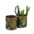 Double Green Floral Painted Bottle Carriers | Indigo Antiques