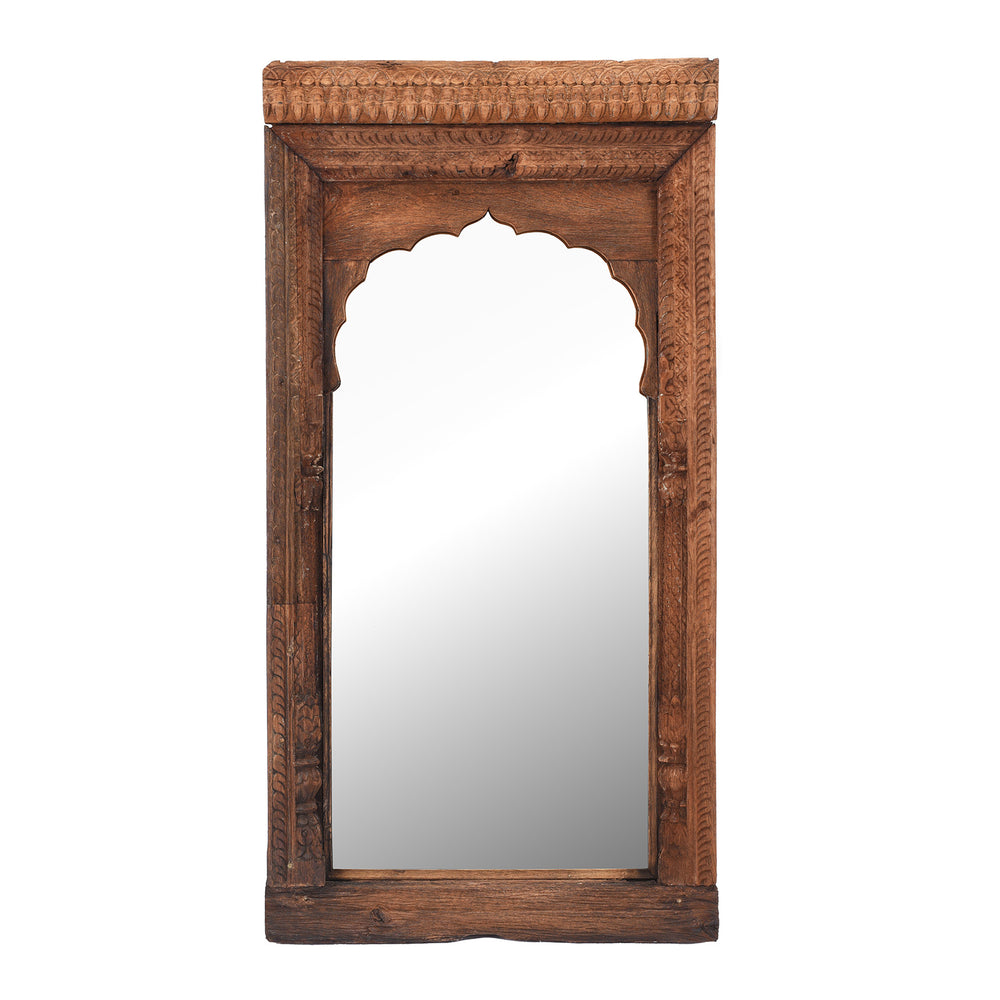 Indian Mirror Made From An Old Teak Window | Indigo Antiques