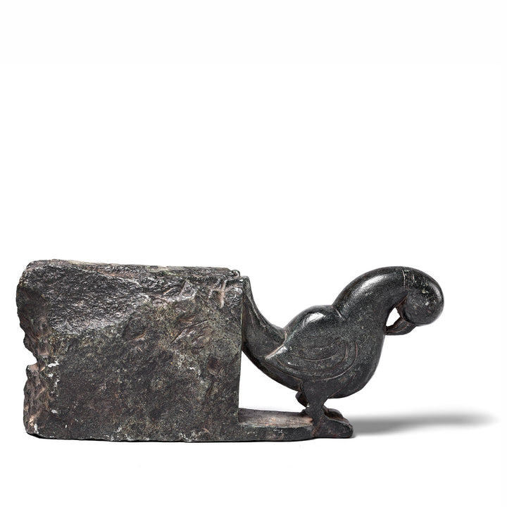 Antique Stone Khunti Parrot Turban Hanger | Indigo Antiques